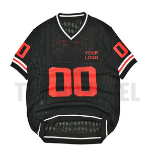 Vente en gros usine – Maillot en maille léger et respirant pour homme, coupe classique, col en V, manches courtes, style formel, streetwear, logo personnalisé - Product Image 6