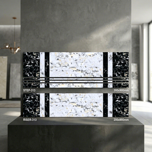 Escalier intérieur en porcelaine antidérapant de qualité Export, dimension 30x90cm, dimension 20x90cm, plancher de plinthe mat GVT, épaisseur de 1cm, carreaux de céramique - Product Image 6