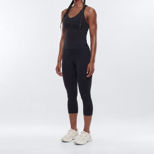 Leggings Deportivos de Cintura Alta, Color Sólido, Elásticos, Sin Costuras, Tejidos, Color Morado, Transpirables, para Mujer, para Todas las Temporadas - Product Image 5