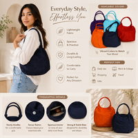 Tas Selempang Wanita Bergaya Tas Tangan Modis |   Tas Jinjing Ringan, Tahan Lama, Kapasitas Besar untuk Penggunaan Sehari-hari, Perjalanan, Belanja, dan Kantor