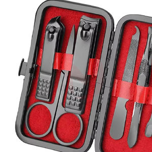 Ensemble de coupe-ongles en acier inoxydable professionnel classique de haute qualité, durable, portable, 7 pièces, kit d'outils de manucure et de pédicure - Product Image 4