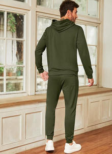 Nuevo conjunto deportivo para hombre, sudadera con capucha, pantalones deportivos, tela transpirable, para entrenamiento físico, gimnasio, en oferta. - Product Image 6