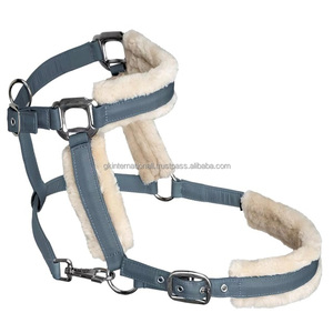 Rembourrage de luxe en fausse fourrure Extra Comfort Nylon Horse Racing licou et cheval équestre selle marchandises à bas prix - Product Image 3