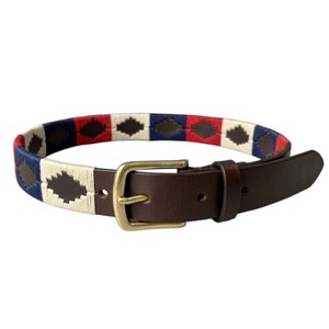 Ceinture Polo en Cuir Véritable Personnalisée avec Logo pour Hommes, Style Gaucho Argentin, Broderie Main, Sangle Tressée, Accessoires LPB-0003 - Product Image 2