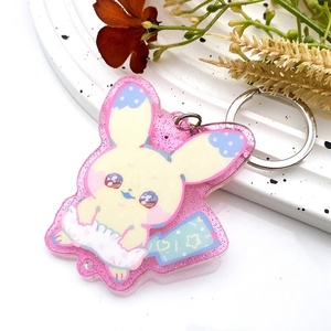 Custom LOGO Printed Acrylic Charms Clear Plastic Cartoon <b>Anime</b> <b>Keychain</b>, Marktex - Product Image 2