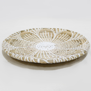 Artex Dong Thap Décoration murale moderne en macramé de jonc de mer style bohème, motif vertical circulaire, multi-pièces, pour la maison et le salon - Product Image 4