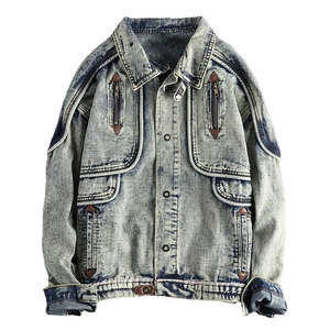 Vestes en jean pour hommes les plus vendues, vestes en jean personnalisées pour l'hiver avec services OEM - Product Image 1