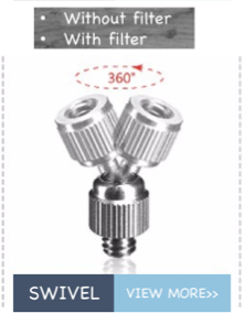 Taiwan Natural Fog Factory Direct Quality Humidifying Fog <strong>Nozzle</strong> Misting Swivel - Product Image 3