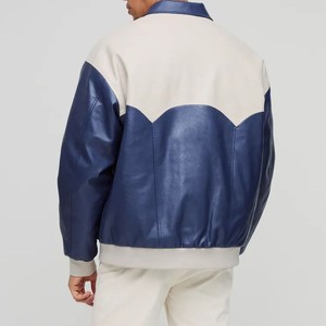 <b>Men's</b> Varsity Letterman <b>Jacket</b> Custom <b>Baseball</b> <b>Jacket</b> Wool Body Leather Sleeves OEM ODM Bulk Wholesale Sportswear Factory - Product Image 6