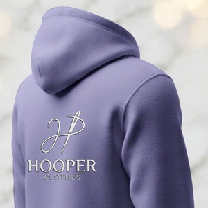 เสื้อฮู้ดผู้ชายสีม่วงอ่อนแบบสวมหัวสำหรับฤดูหนาว ยี่ห้อ Top Sale Hooper Clothes รุ่น Sustainable ดีไซน์สตรีทแวร์  ออกแบบได้ตามต้องการ บุซับใน ระบายอากาศได้ดี - Product Image 6