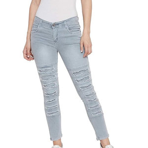 Pantalones Vaqueros de Mujer para Uso en Exteriores, Nuevo Estilo, de la Mejor Calidad, en Color Sólido, a Precio Económico - Product Image 1