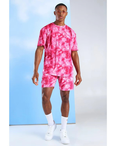 T-shirts en coton personnalisés et shorts en mesh imprimés par sublimation, ensemble de shorts décontractés pour hommes, ensemble de survêtement tendance pour hommes - Product Image 4