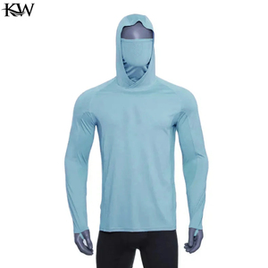 Vêtements de pêche OEM personnalisés, veste à manches longues pour hommes, vêtements de pêche d'été pour l'extérieur, chemise de pêche, protection solaire, respirante, à capuche, camouflage - Product Image 3