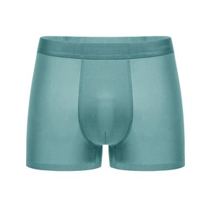Calzoncillos bóxer de algodón y spandex de color sólido para hombre, ropa interior transpirable, suave y elástica, proveedor OEM, venta al por mayor, ropa interior a granel. - Product Image 4
