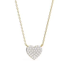 Minimalist 14K <b>Solid</b> <b>Gold</b> Round Cut Set Lab Diamond Solitaire <b>Pendant</b> Necklace for Women Party Gift - Product Image 2