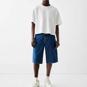 Camiseta Deportiva Corta de Manga Corta para Hombre, 100% Algodón, Corte Holgado, Estampada, de Alta Calidad, 180 g/m², Transpirable e Informal - Product Image 2