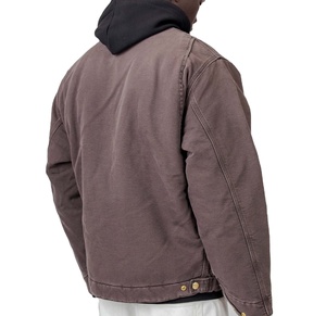 Veste vintage Carhartt en denim, veste de travail décontractée pour l'hiver, veste en toile pour chauffeur de camion, vêtements de travail pour hommes, veste confortable et chaude pour hommes - Product Image 4