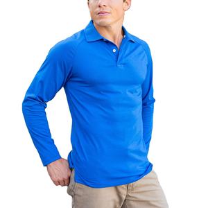 Polo de mode pour hommes, couleur unie, manches longues, Design décontracté, Logo personnalisé, bon marché, prix Premium - Product Image 2