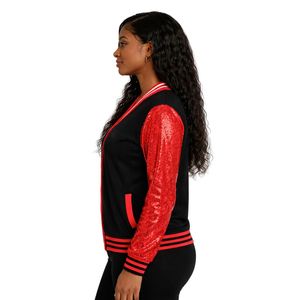 Delta Sigma Theta Black Sequin Cardigan for Women Comfortable Fit Premium Fabric Greek Sorority Apparel Casual Wear - Product Image 3