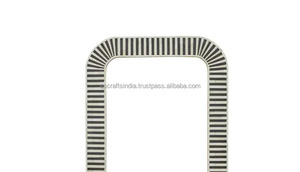 El mejor espejo con incrustaciones de hueso indio tradicional con marco artesanal para sala de estar y acento de entrada disponible a buen precio - Product Image 2