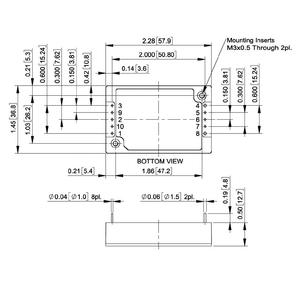 เครื่องแปลงอิฐ4 DC-DC 54V 1.85A 100W พร้อมรีโมตตรรกะเปิด/ปิด12 ~ 160V อินพุตกว้างพิเศษ - Product Image 2