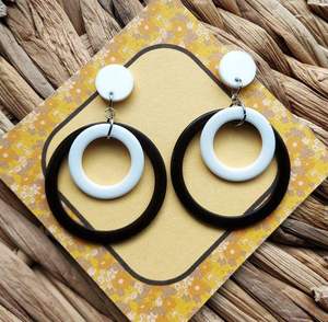 <b>Resin</b> <b>Crafts</b> Trendy <b>Resin</b> Earrings For Women Colorful Design Stylish Modern Fashion Jewelry Perfect For Daily Wear Parties - Product Image 1