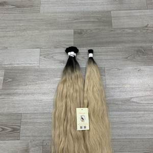 Extensiones de cabello ondulado Natural virgen 100%, cabello humano a granel de onda profunda suelta de doble estiramiento, origen vietnamita - Product Image 3