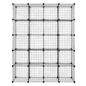 Scaffale Metallico a 20 Cubi, Organizzatore per Armadio, Libreria, Guardaroba - Product Image 3