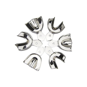 Bandejas de Impresión Dental Profesionales, Instrumentos Duraderos de Acero Inoxidable para Uso Clínico - Product Image 1