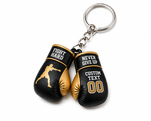 Custom PU Leather Boxing Gloves Keychain <b>Mini</b> Training Key Ring for Gym Sports Gift - Product Image 3