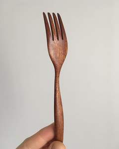 Tenedores de madera artesanales indios: estilo atractivo, económicos para bodas y cenas. - Product Image 1