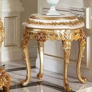 Luxury Royal <b>Gold</b> Traditional Wood Carved <b>Sofa</b> Set with Sponge Filling for Apartment Living Room Furniture - Product Image 6