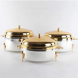 Casserole en métal au design arabe classique, fournie directement par l'usine, avec revêtement émaillé, pour service à table et plat à fondue. - Product Image 5