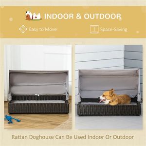 Cama para Gatos de Espuma Viscoelástica con Forma Ovalada y Dosel Extraíble para Animales Pequeños - Product Image 4