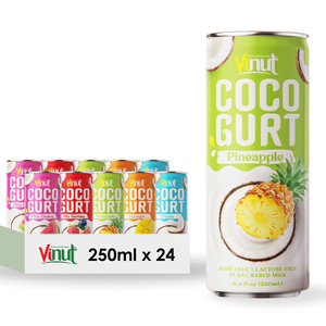 Bebida de coco de 280ml con mayorista de piña Muestra gratis OEM ODM Fabricante de etiqueta privada HALAL KOSHER - Product Image 1