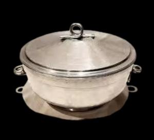 Cazuela Decorativa de Metal con Aislamiento Térmico para Servir Comida en la Mesa del Comedor, para Uso Diario - Product Image 6