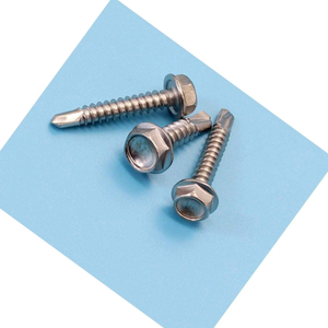 Vis en acier à tête plate standard DIN avec entraînement hexagonal auto-perceuses Finition flocon de zinc quantité minimale de commande 100000pcs - Product Image 1