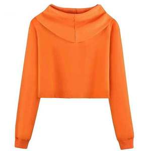 Sweat-shirts à capuche décontractés en molleton imprimé et uni 100 % coton pour femme – Vêtements d'extérieur chauds et tendance pour l'hiver - Product Image 2