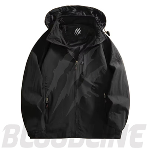 Men's Color Blocking <b>Waterproof</b> Breathable Windproof Puffer <b>Jacket</b> with Zipper Closure Casual Winter Regular Fit Polyester Shell - Product Image 2