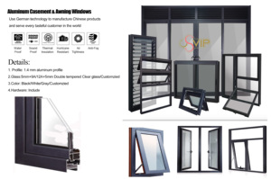 Persianas de Vidrio con Revestimiento de Aleación de Aluminio y Acero Inoxidable, Insonorizadas y de Diseño Moderno, Aptas para Hogares y Oficinas - Product Image 6