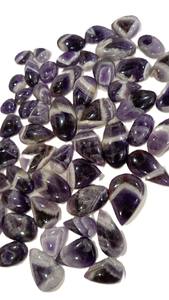 ARTS JEWELS Lote al por mayor de 780g de cabujones de amatista azul natural con bandas, piedras sueltas para fabricación de joyas, con juego de color de Rajastán - Product Image 3