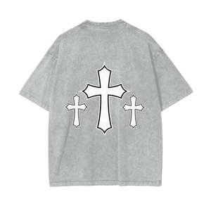 Nuevas Camisetas de Hombre de Moda Urbana, Estilo Retro con Lavado Ácido, Corte Holgado y Gráficos, de la Mejor Calidad 2026 - Product Image 2