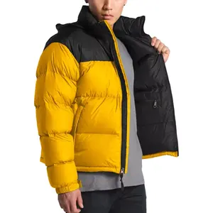 Custom Winter Men North Winter Waterproof Quilt Coat Jackets down Puffer jacket loose fit drop shoulder down coat Outerwear