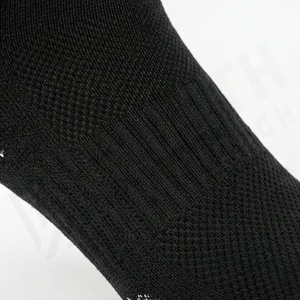 Black Crew <b>Socks</b> Solid Color Knitted Breathable Casual Wear for Adults Standard Thickness Regular Style - Product Image 5