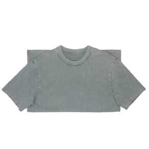 T-shirt en toile 100% coton, col rond, style streetwear vintage, coupe classique, personnalisable, effet vieilli, haute qualité, respirant, séchage rapide - Product Image 4