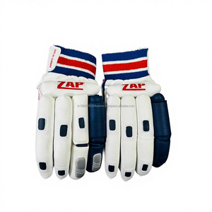 Gants de frappeur de cricket ZAP Bouncer pour droitier, protection haute performance, paume en cuir, adhérence solide, double couture professionnelle - Product Image 2