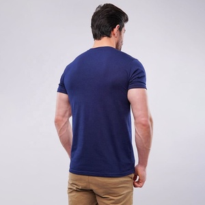 Camiseta Henley de manga corta con cuello redondo, 100% algodón, transpirable, informal, de primera calidad para hombre, para el gimnasio y uso diario. - Product Image 2