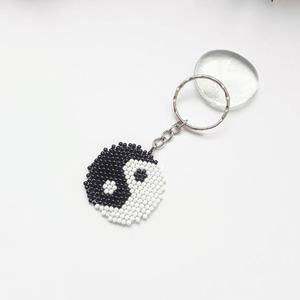 Porte-clés brodé perlé personnalisé, nouveau design animalier, pour sacs, breloque tendance - Product Image 1