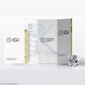 เพชรทรงคุชชั่น 8.00-8.10 กะรัต รับรองโดย IGI เพชรเพาะเลี้ยงสี E สำหรับทำเครื่องประดับ - Product Image 4