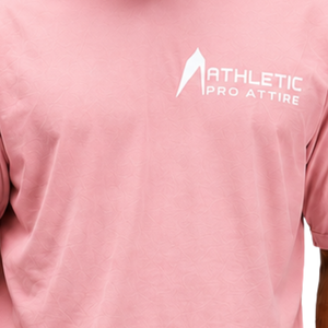 Men’s 100% Cotton Light <b>Pink</b> Oversized T-Shirt Heavyweight Breathable Crew Neck Short Sleeve Casual Gym Streetwear Training Tee - Product Image 4